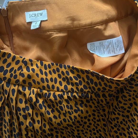 J.Crew Leopard Print Pleated Midi Skirt - Picture 4 of 4